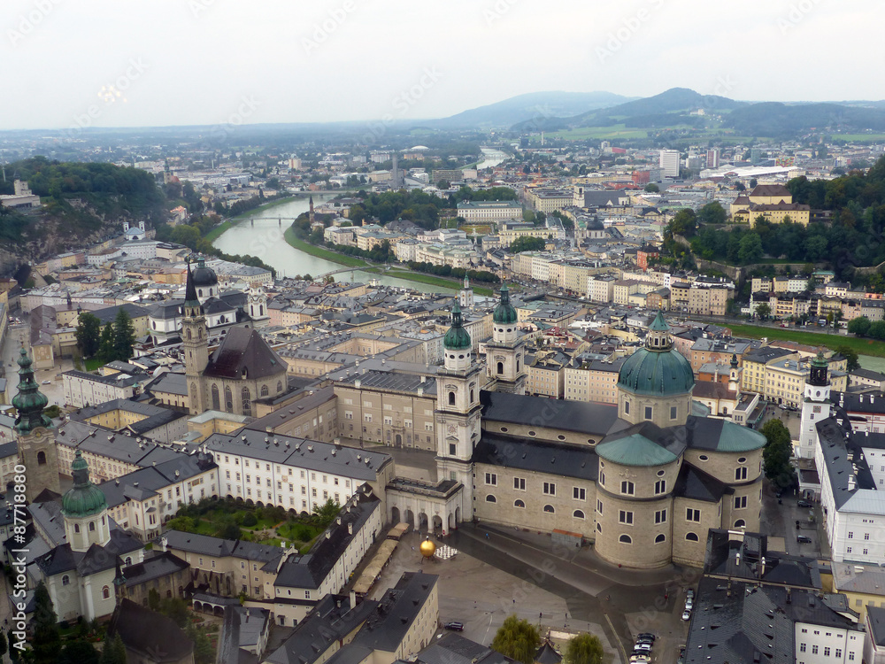Salzburg on a Rainy day