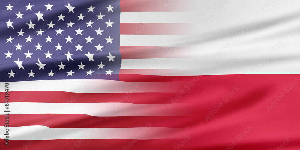 Fototapeta premium USA and Poland