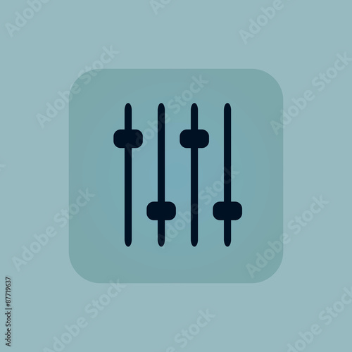 Pale blue console faders icon © ylivdesign