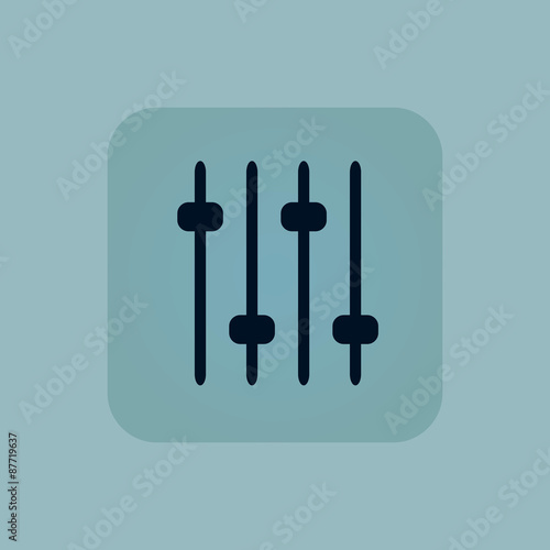 Pale blue console faders icon