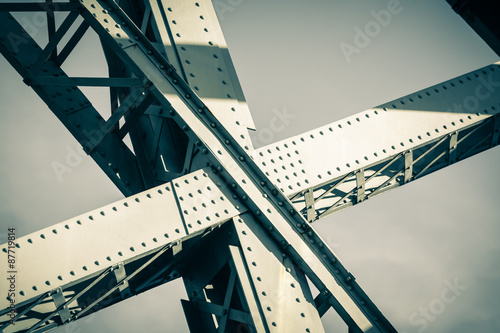 Fototapeta Naklejka Na Ścianę i Meble -  Modern Bridge frame closeup