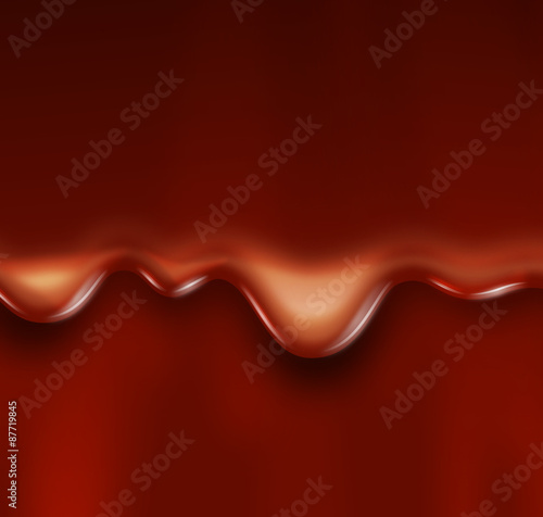 Melting vector chocolate