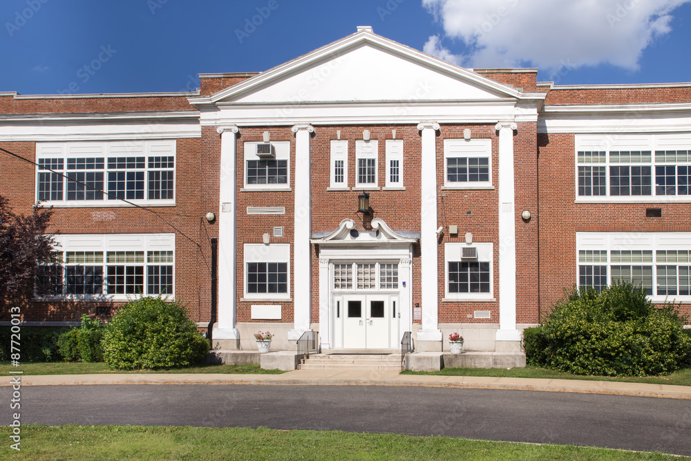 Typical American School building Typical American School building