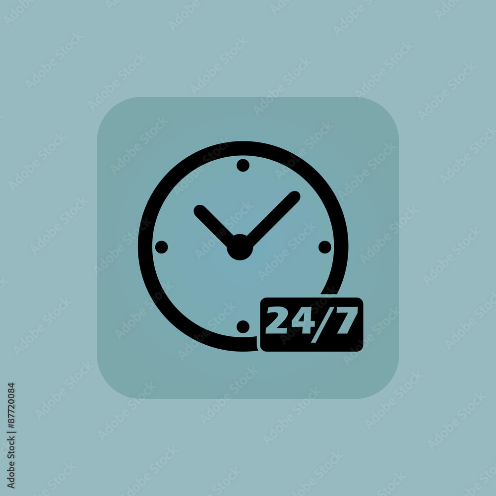 Pale blue overnight daily icon