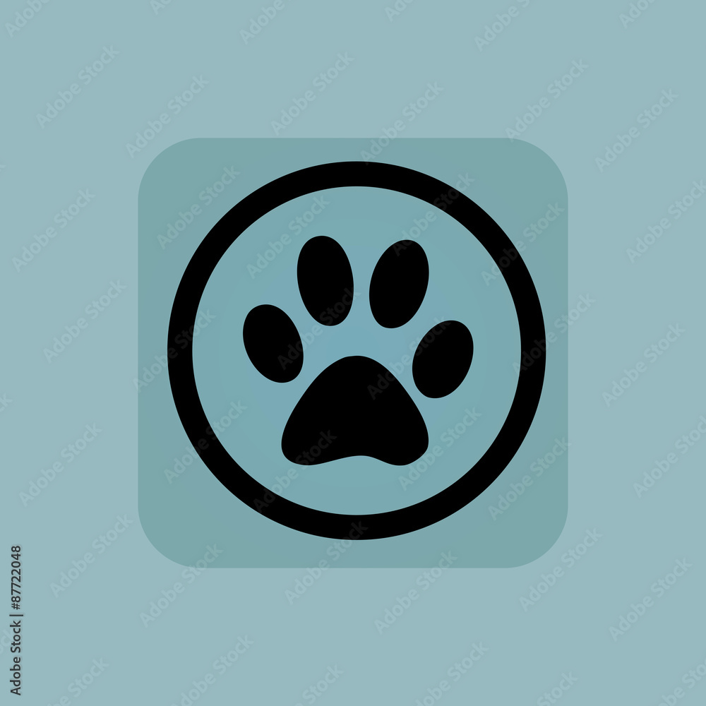 Pale blue animal sign Pale blue animal sign