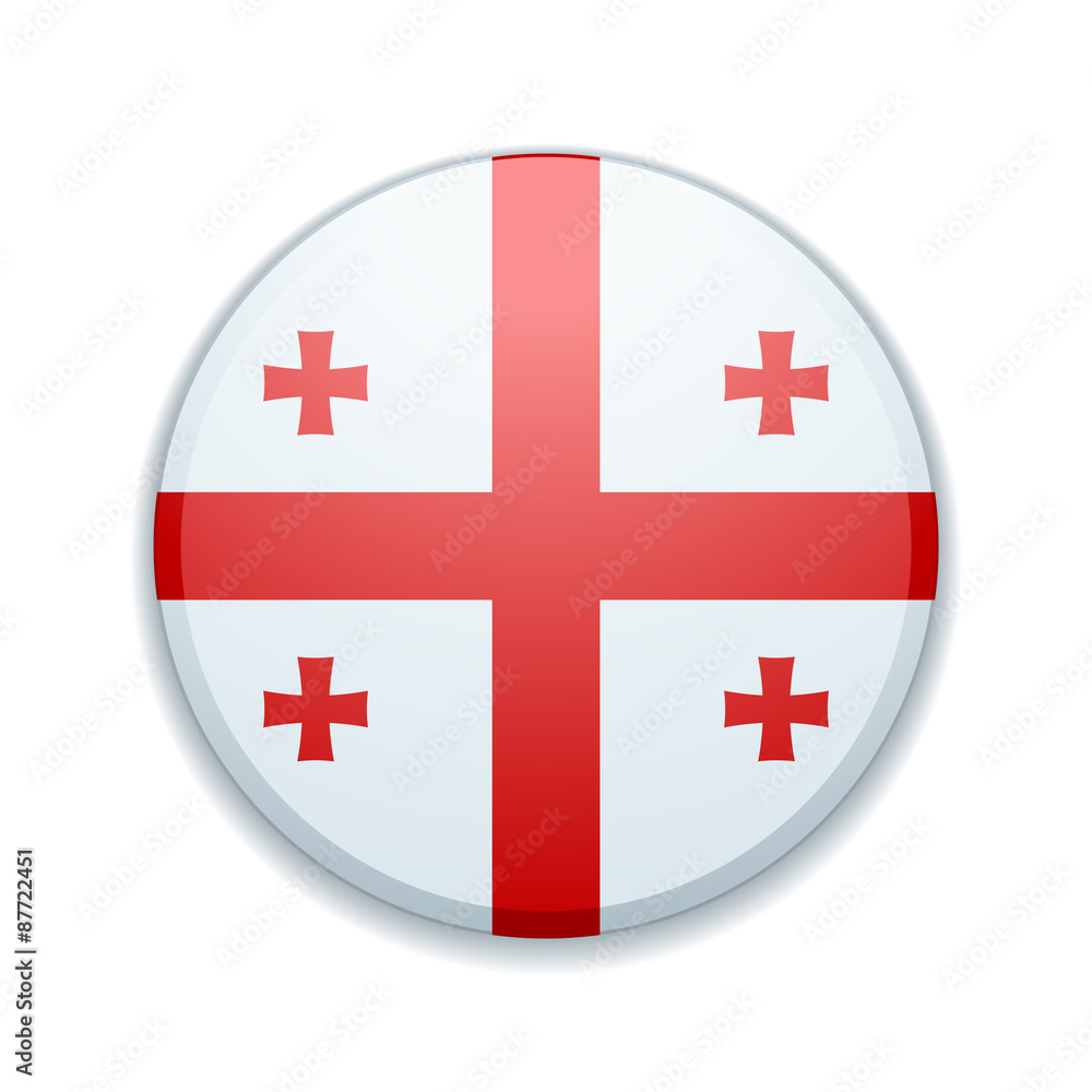 Obraz premium Georgia button