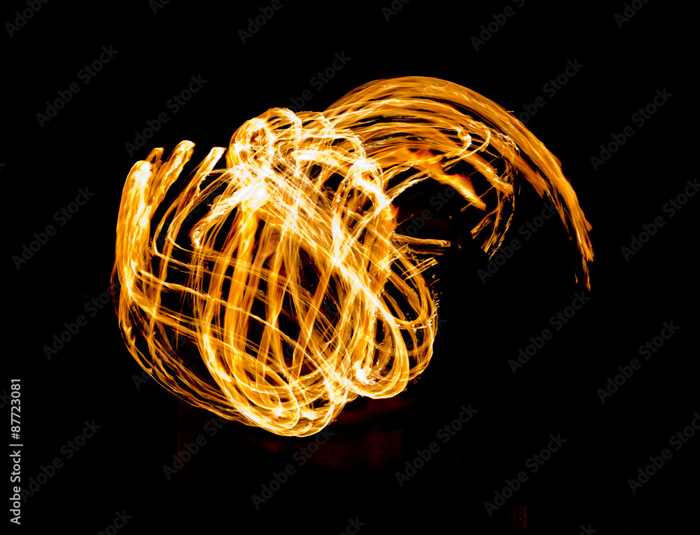 Fire Show Flaming Trails Fire Show Flaming Trails