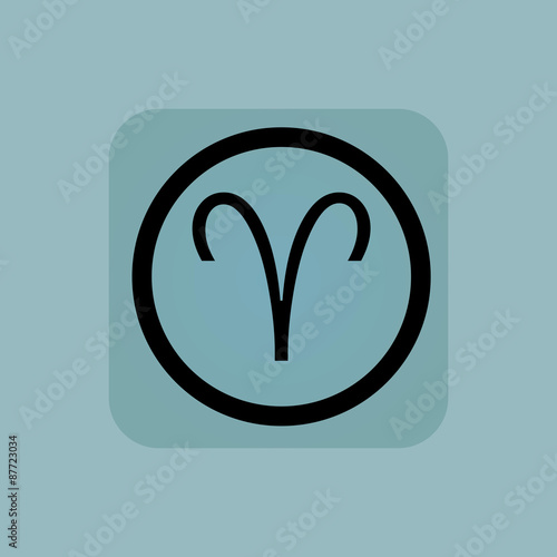 Pale blue Aries sign