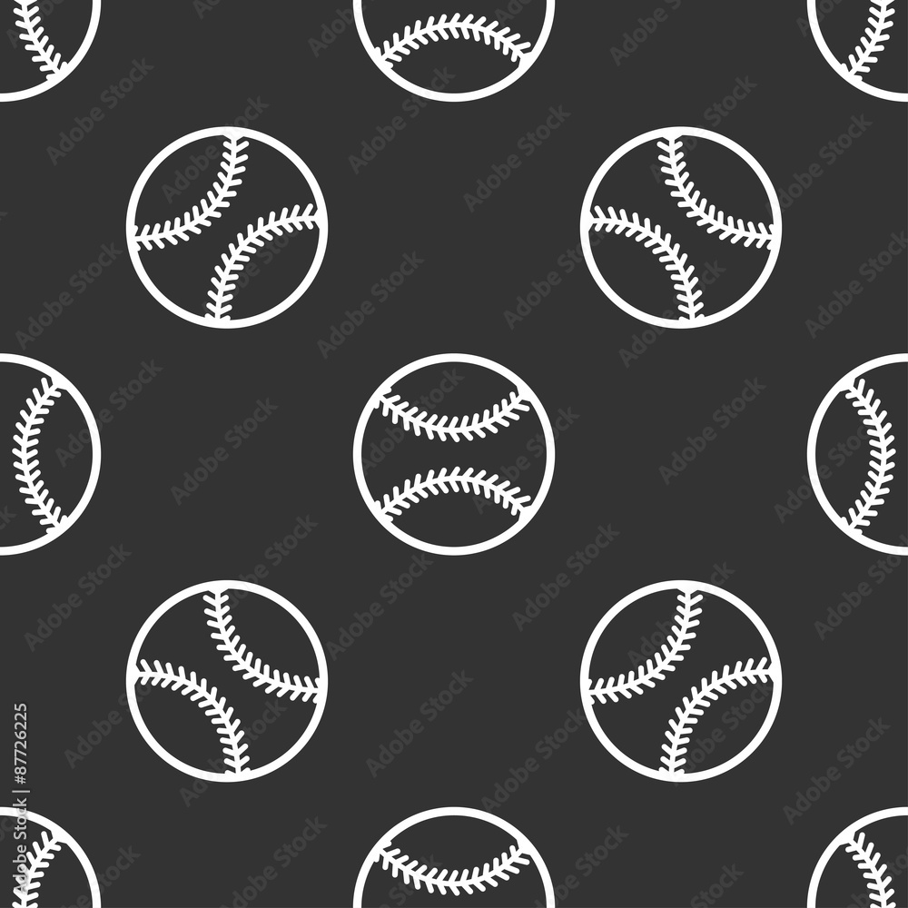 seamless pattern with baseball