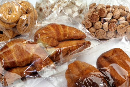 sweets in cellophane bags