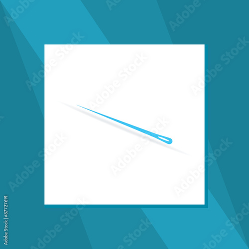 sewing needle vector illustration 