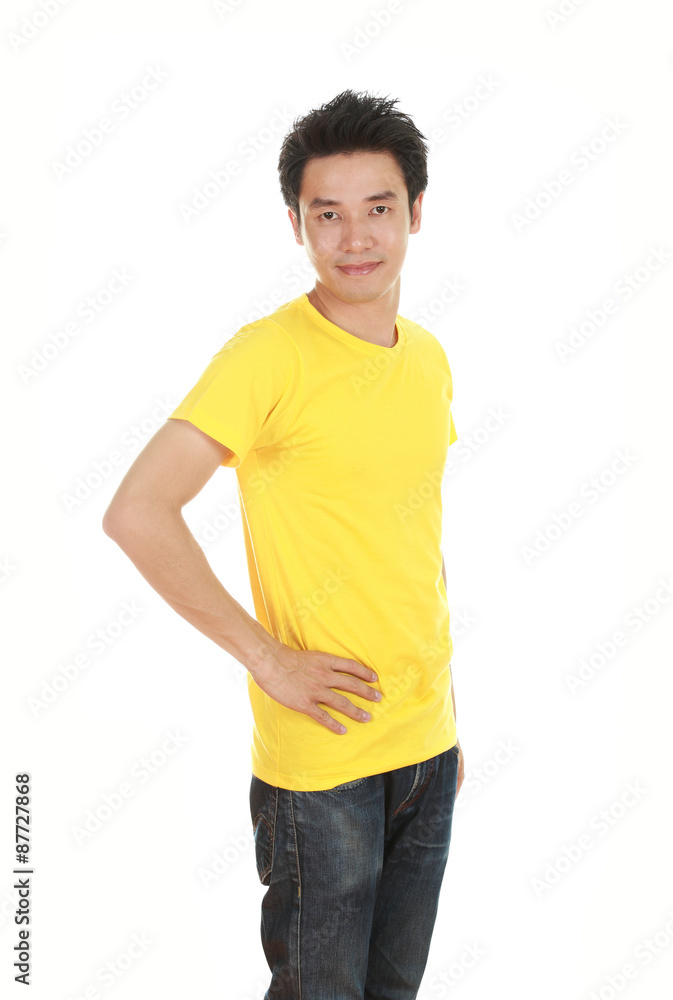 man with t-shirt (side view) man with t-shirt (side view)