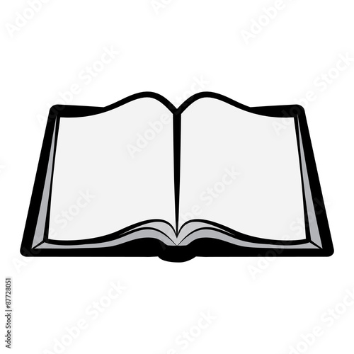 Open book, book vector