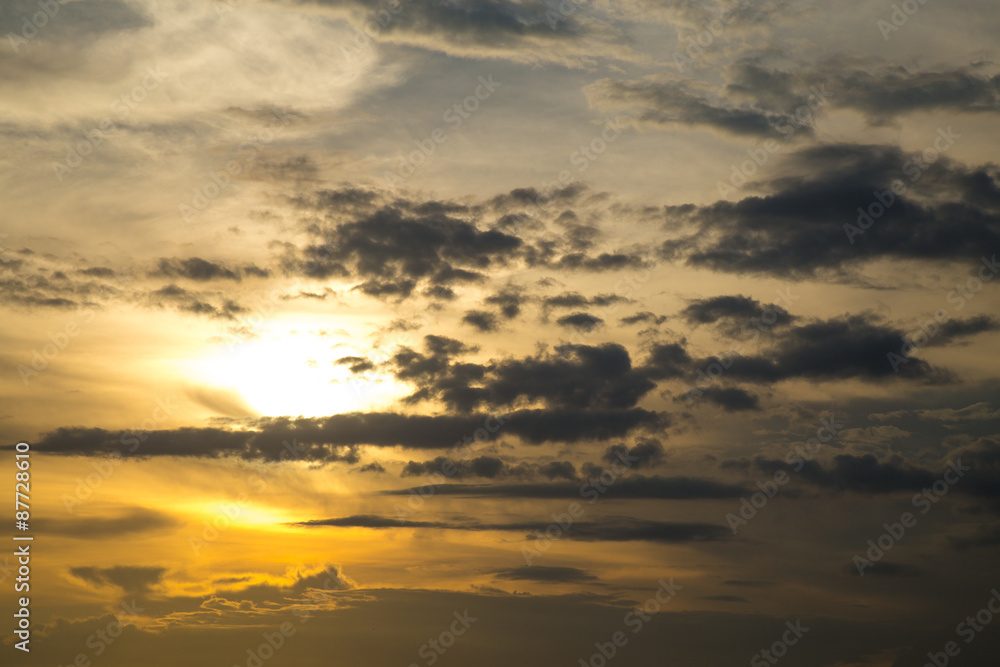 Obraz premium Golden hour Sky