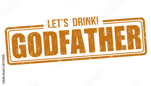 Godfather cocktail stamp