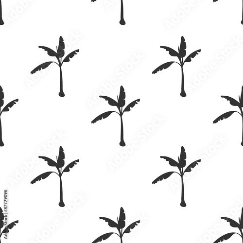 Obraz na płótnie seamless pattern with banana tree w salonie
