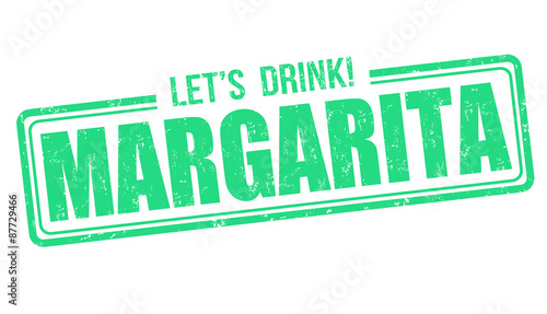 Margarita cocktail stamp