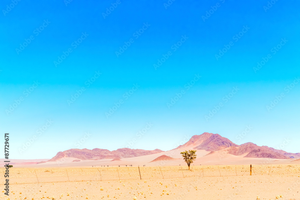 Desert landscape near Sesriem in Namibia