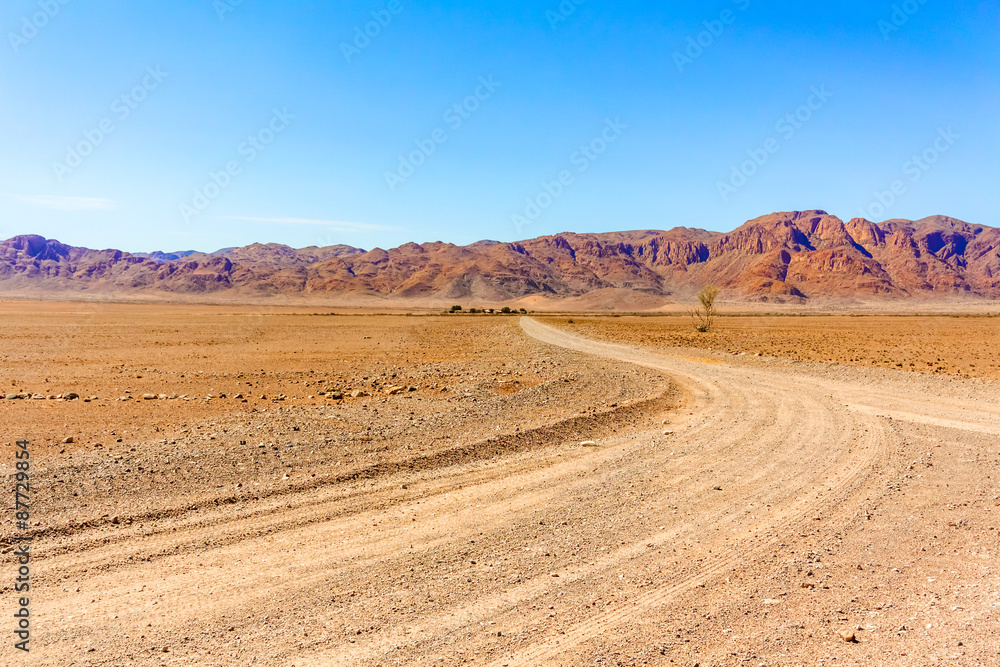 Desert landscape near Sesriem in Namibia.