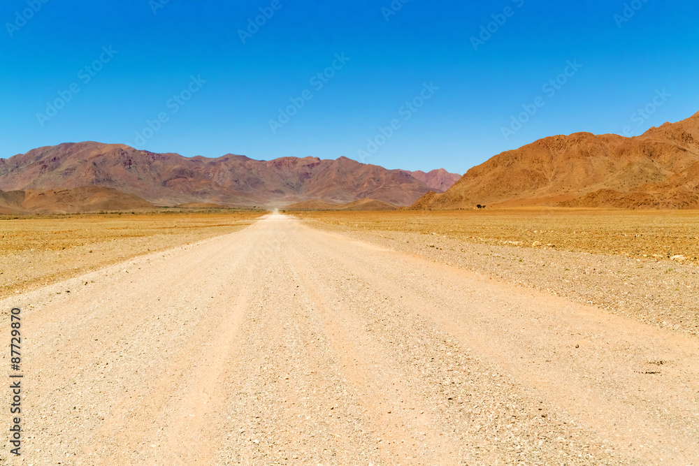 Desert landscape near Sesriem in Namibia.
