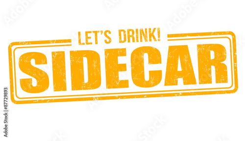 Sidecar cocktail stamp