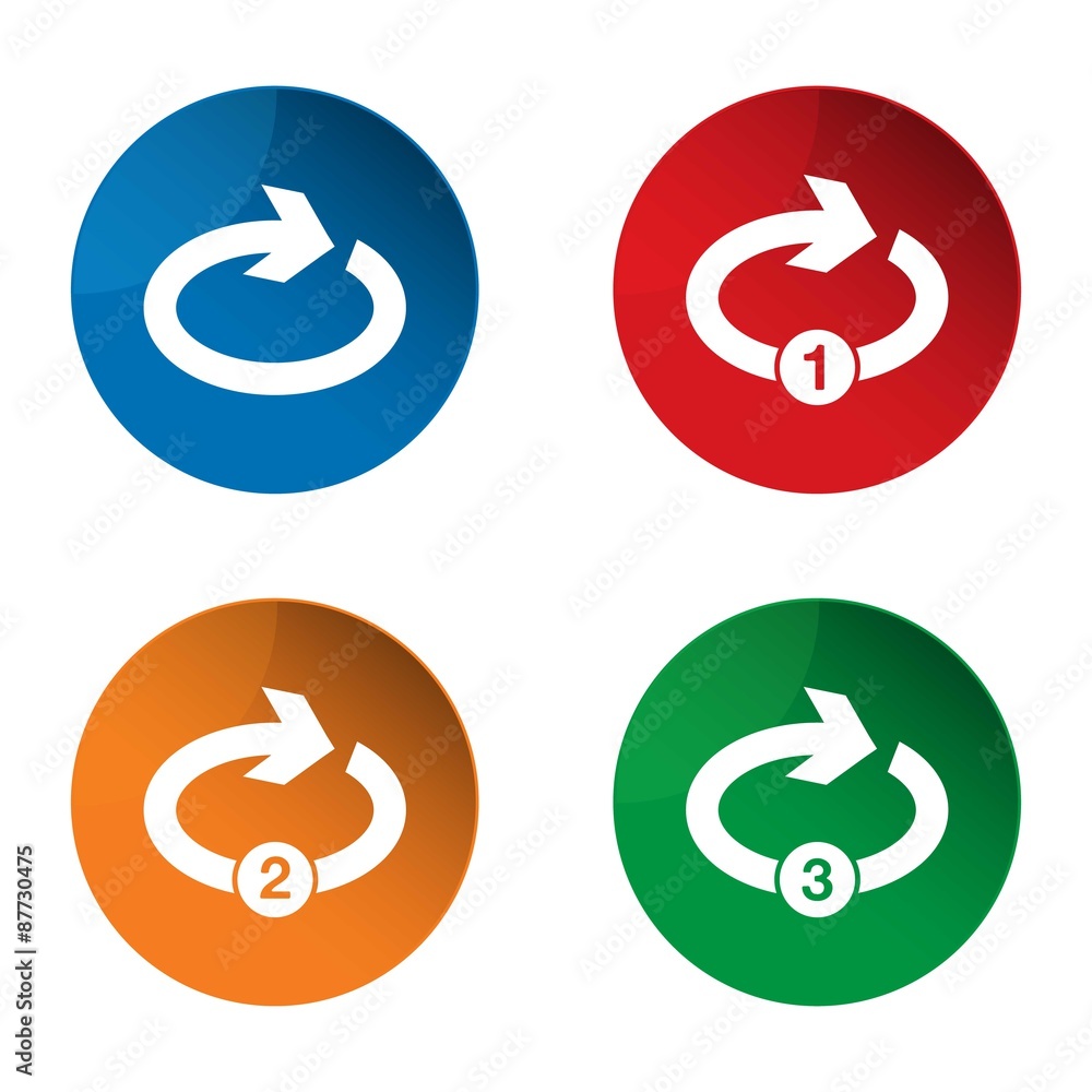 Redo icon. Repeat icon. Rerun icon. Loop icon. Arrow icon. Vecto Redo icon. Repeat icon. Rerun icon. Loop icon. Arrow icon. Vecto
