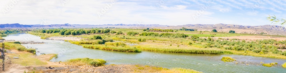 Orange River Namibia and South Africa border Orange River Namibia and South Africa border