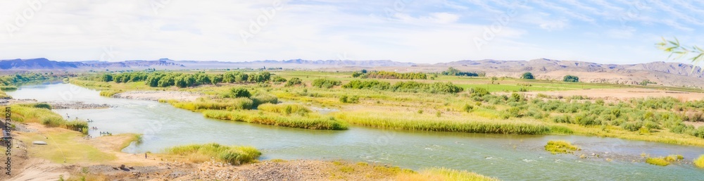 Orange River Namibia and South Africa border