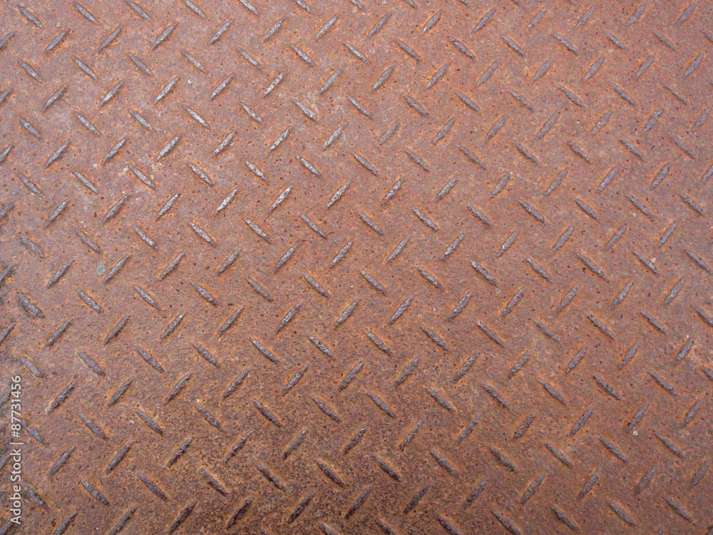 Close up of material floor with brown steel rust background. Close up of material floor with brown steel rust background.