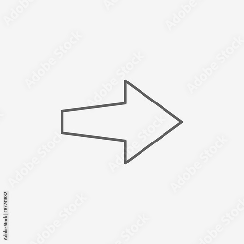 Free Download modern arrow icon - GFXLoad