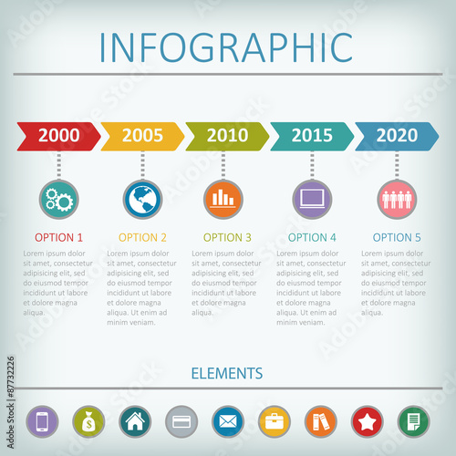 Timeline infographic
