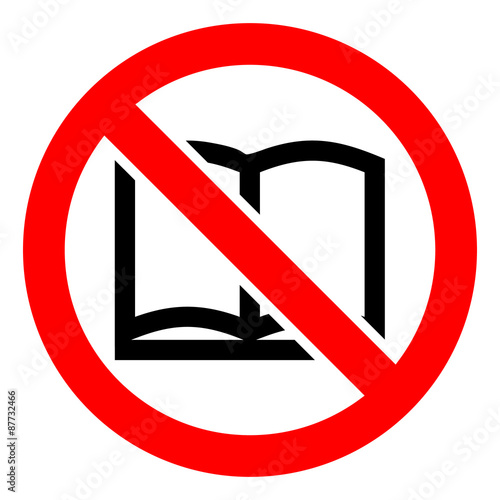 No read a book icons set great for any use. Vector EPS10.