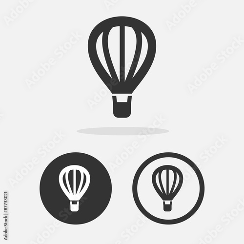 Balloon icons set great for any use. Vector EPS10.