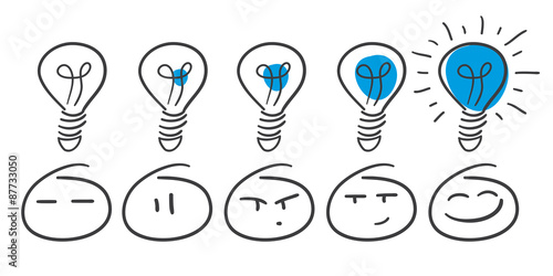 Stick Figure Series Blue