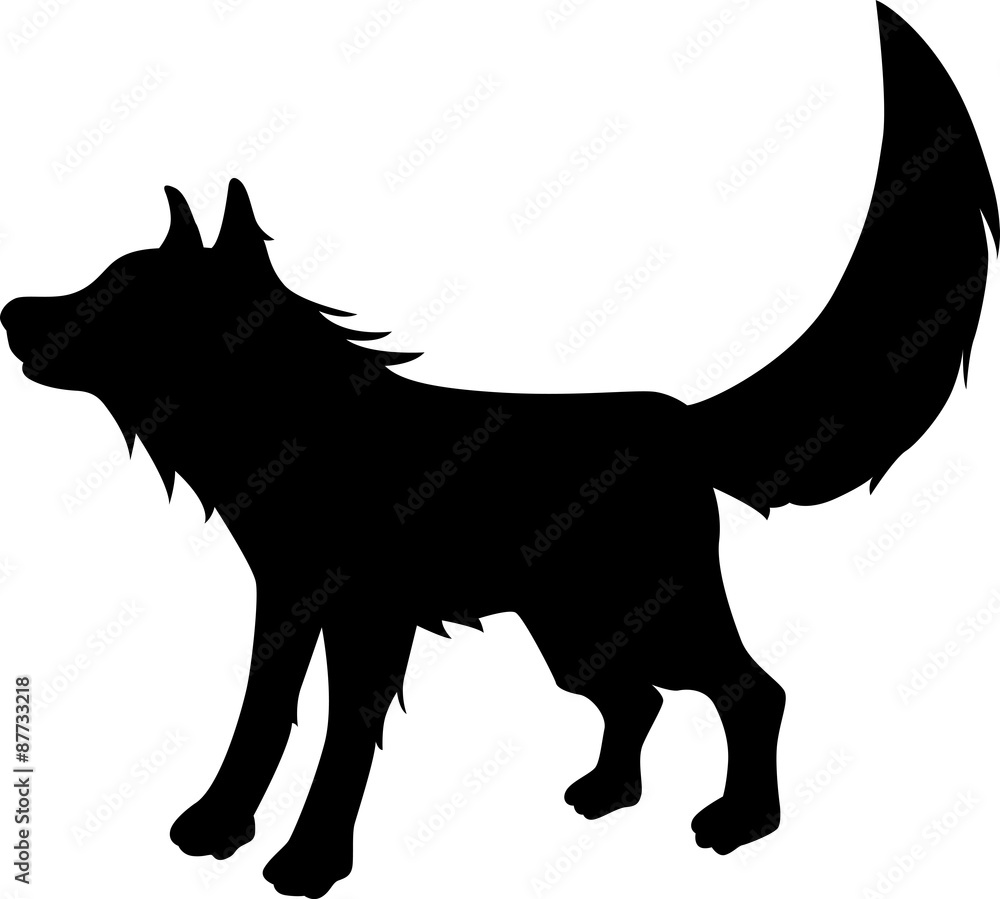 Fox vector silhouette