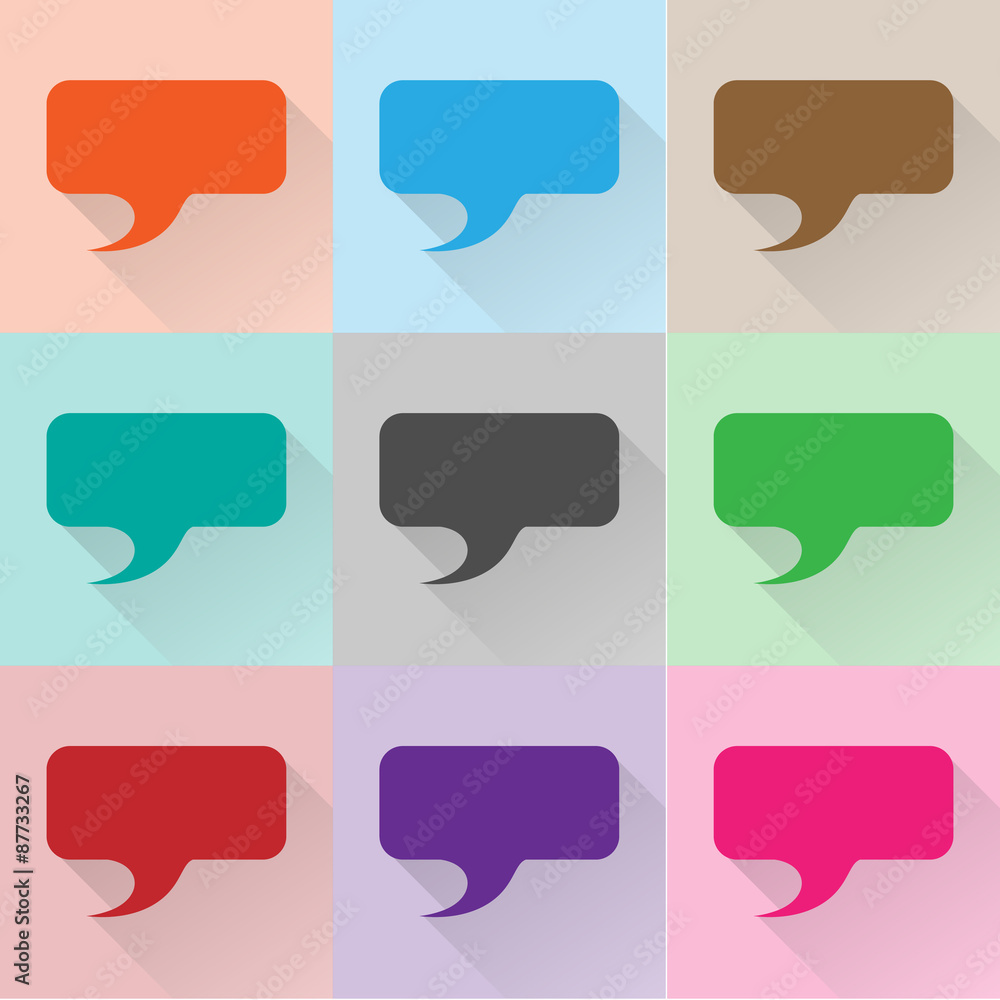 Speech Bubbles icons set great for any use. Vector EPS10. Speech Bubbles icons set great for any use. Vector EPS10.