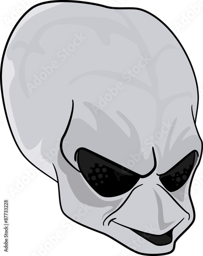 Alien cartoon head