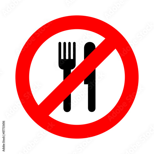 no eat icon great for any use. Vector EPS10.