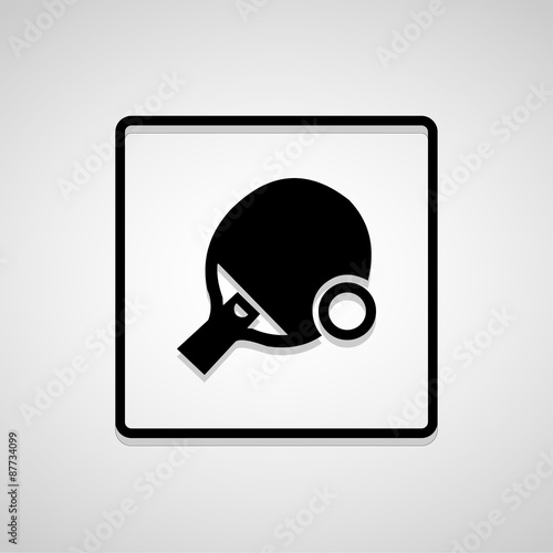 ping-pong icon great for any use. Vector EPS10.