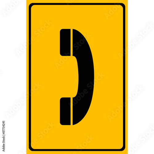 Phone sign icon great for any use. Vector EPS10.