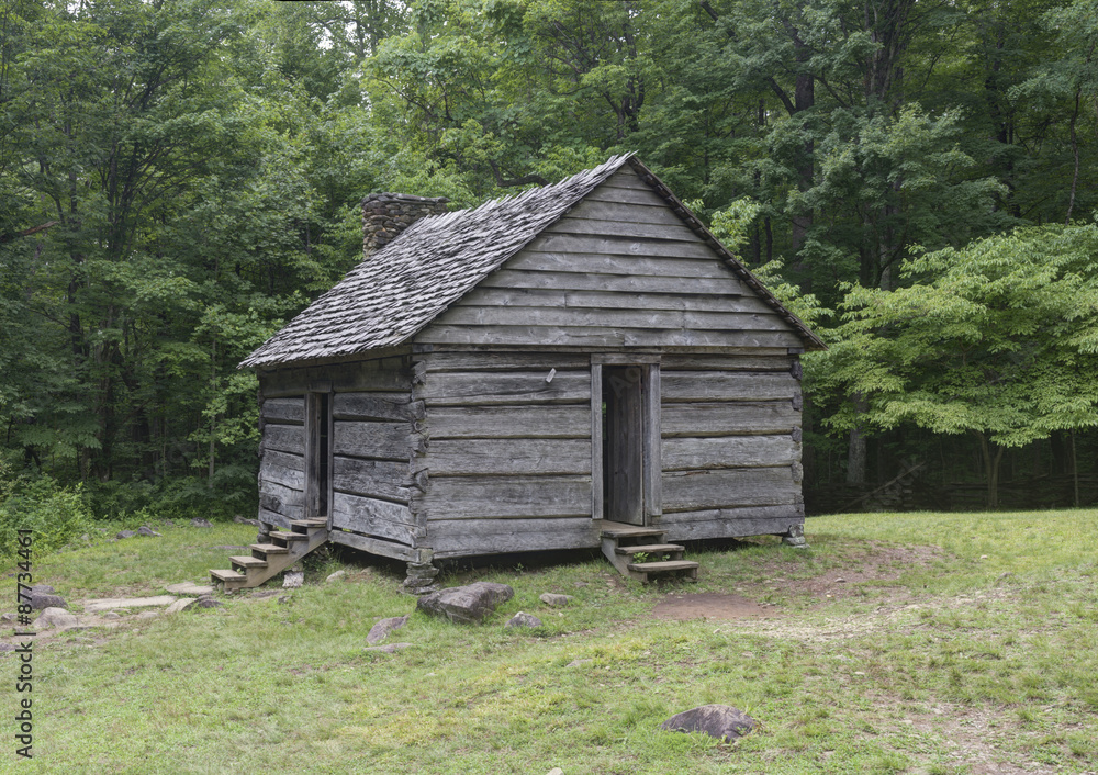 Obraz premium Jim Bales Log Cabin, Great Smoky Mountains National Park
