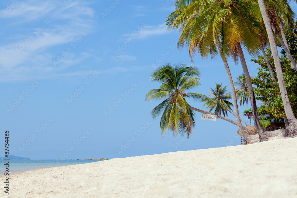 Obraz premium Landmark of Baan Tai beach Koh Samui island,Thailand
