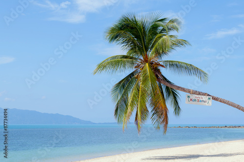 Fototapeta Naklejka Na Ścianę i Meble -  Landmark of Baan Tai beach Koh Samui island,Thailand