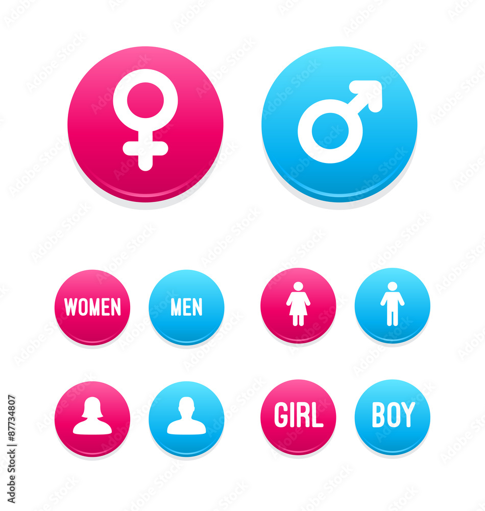 Female & Male Icon Set