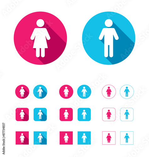 Female & Male Icon Set
