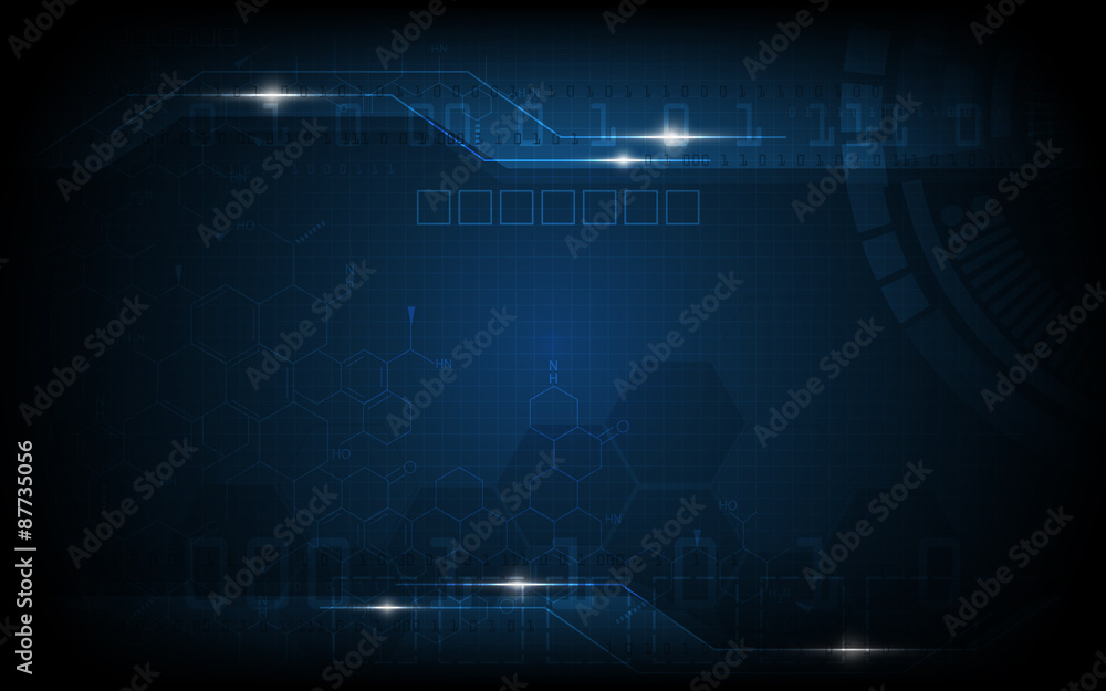 vector abstract digital and hi tech pattern background