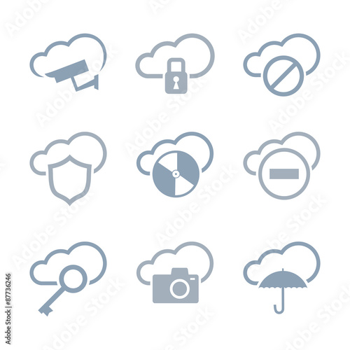 Security icon set 