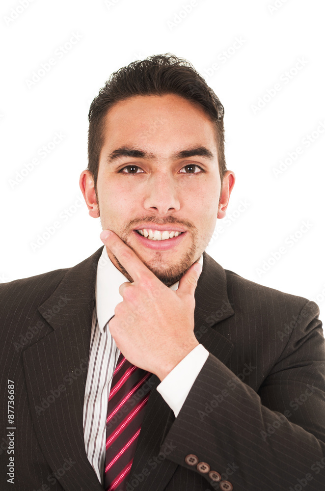 young handsome hispanic man in a suit young handsome hispanic man in a suit