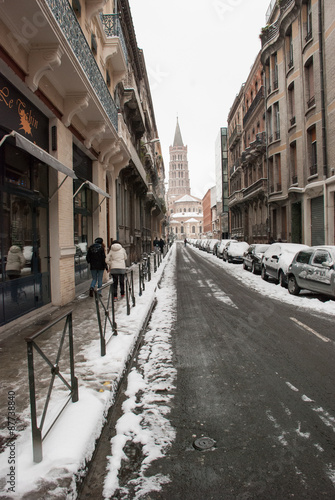 Toulouse with snow