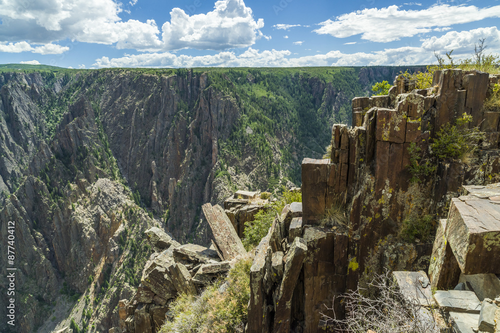 Black Canyon of the Gunnison National Park North Rim Kneeling Camel View